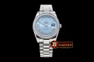 Replica Rolex Daydate 41mm SS/SS Pres Blue Roman Asia 3255