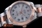 Best Replica Rolex Datejust II SS/RG Oyster Fluted White Roman A