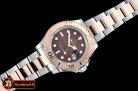 Rolex YachtMaster 116623 40mm 904L RG/SS Brown GMF A3135