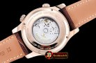 JAEGER LE COULTRE Master Memovax World Time RG/LE Silver Wht Asi