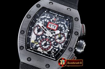 Replica Richard Mille RM011 Standard Ed FC/NY Black/Wht A7750