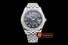 Rolex Datejust II DJ2 41mm Jub Flt SS/SS Blk MOP Diams BP A3235