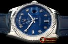 Replica Rolex DayDate Fluted Blue Diam SS/LE Asian Eta 2836