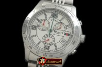 GU033A - G-Timeless Men Chrono SS/SS White Swiss Qtz