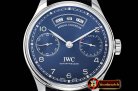 IWC Portugieser Annual Cal IW503502 SS/LE Blue ZF A52850