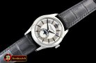 Patak Philippe Annual Cal. Moonphase Ref.5205 SS/LE White KMF MY9015