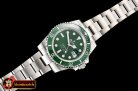 Rolex Submariner 116610LV 904L SS/SS Green NAIL Asia 3135