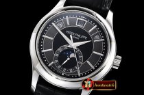 Patek Philippe Annual Cal. Moonphase Ref.5205 SS/LE Blk GRF MY9015