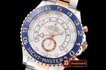 Rolex YachtMaster 116681 Blue RG/SS White BP Asia 4161 Mod