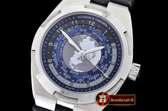 VACH. CONSTANTINE 2016 Overseas World Time 7700V SS/LE Blue MY82