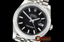 Rolex Datejust II 41mm Jub Flt SS/SS Black/Stick Noob A3235