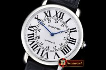 Replica Cartier Ronde Louis Cartier No Date SS/LE White Asia HW