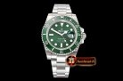 Rolex Submariner 116610LV 904L SS/SS Green NAIL Asia 3135