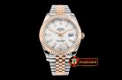 Rolex Datejust II DJ2 41mm Jub Flt RG/SS White Stk BP A3235 Mod