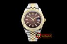 Rolex Datejust II DJ2 41mm Jub Flt YG/SS Brown Stk BP A3235 Mod