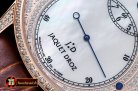 JAQUET DROZ Grande Secs Diams RG/LE White MOP ST 8003