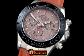 Replica Rolex Daytona 116519 SS/CER/LE Brown Roman A-7750 Sec@6