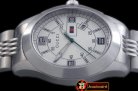GU030B - G-Timeless Men SS/SS White Swiss Quartz