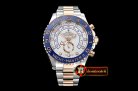 Rolex YachtMaster 116681 Blue RG/SS White JF V2 A7750 Mod