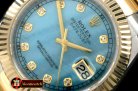 R2DJ0191K - SS/YG Oyster Fluted M-Blue Diam Asian Eta 2836-2