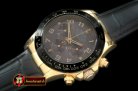 Replica Rolex Daytona 116528 YG/LE Grey Num A-7750 Sec@6 28800