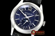 Patak Philippe Annual Cal. Moonphase Ref.5205 SS/LE Blue KMF MY9015