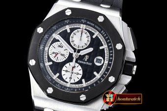 AP0375B - AP Royal Oak Chrono SS/RU Black JHF A3126 Secs@9