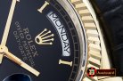 Replica Rolex Daydate 36mm YG/LE Black Roman A2836