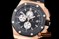 AP0379B - Royal Oak Offshore Novelty RG/RU Black Noob A7750 secs