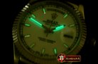 Replica Rolex DayDate Fluted White SS/LE Asian 2813