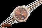 Rolex Datejust II 41mm Jub Flt RG/SS Brown Diams BP Swiss 2836