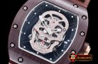 Richard Mille RM052 Diamond Skull Tourb Brown MT CER/RU MY9015 M