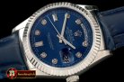 Replica Rolex DayDate Fluted Blue Diam SS/LE Asian 2813