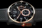 CAR0329A - Calibre de Cartier Diver PVD/RG/RU Black A-2813