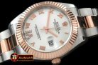 Best Replica Rolex Datejust II SS/RG Oyster Fluted White Roman A