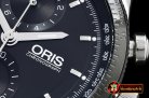 Oris Calobra Chronograph Ltd Ed PVD/SS/LE Blk Jap Qtz