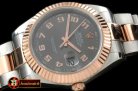 R2DJ0188L - SS/RG Oyster Fluted Grey Num Asian Eta 2836-2