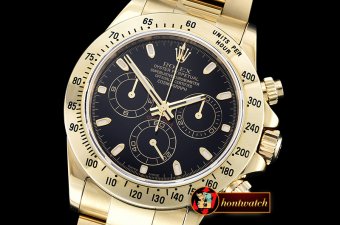 Rolex Daytona YG/YG Black Stks JF Asia 7750