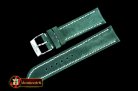 Breitling Distressed Look Green Leather Strap
