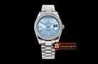 Replica Rolex Daydate 41mm SS/SS Pres Baug Blue Stk Diam Asia 32