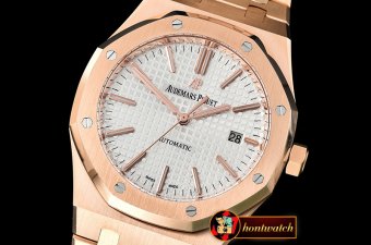 Audemars Piguet Royal Oak 15400 RG/RG White JF V2 MY9015 Mod 3120