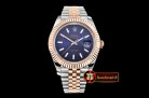 Rolex Datejust II DJ2 41mm Jub Flt RG/SS Blue Stk BP A3235 Mod