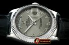 Replica Rolex DayDate Fluted Grey Roman SS/LE Asian 2813