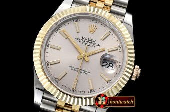 Rolex Datejust DJ2 41mm Jub Flt Wrap YG/SS Grey Stick BP Asia 2836