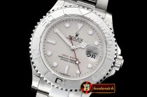 Rolex YachtMaster Mens 116622 904L SS/SS Grey GMF Asia 3135
