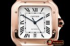 Cartier Santos De Cartier 2018 Mens XL RG/RG Wht BVF MY9015