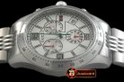 GU033A - G-Timeless Men Chrono SS/SS White Swiss Qtz