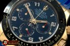 Replica Rolex Daytona 116528 YG/LE Blue Num A-7750 Sec@6