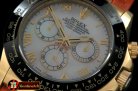 Replica Rolex Daytona 116528 YG/LE M-Wht Roman A-7750 Sec@6