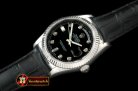 Replica Rolex DayDate Fluted Black Diam SS/LE Asian 2813